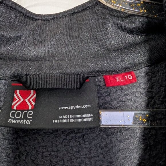 Spyder Core Sweater Foremost Jacket Mens Size XL Black Fleece Lined Heavy - Picture 5 of 16